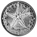 . 1 aaaaaaacoin MONTSERRAT 2 DOLARES 2024 ESTRELLA DE MAR MONEDA DE PLATA Oz ONZA EASTERN CARIBBEAN CENTRAL BANK