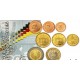 . EMISIÓN CONJUNTA ALEMANIA y FRANCIA CARTERA OFICIAL EUROS 2003 SC 1 CÉNTIMO a 2 EUROS 2003 TRATADO DEL ELISEO