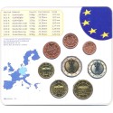 ALEMANIA CARTERA OFICIAL EURO 2002 D BU SET 1 Céntimo a 2 EUROS 2002 Letra D BRD KMS EUROSET