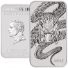 . 1 aaaaaaaacoin @4/JULIO Envío@ AUSTRALIA 1 DOLAR 2025 DRAGON - CARLOS III Forma de LINGOTE MONEDA PLATA ONZA OZ