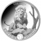 . 1 aaaaaaaacoin @4/JULIO Envío@ CONGO 20 FRANCOS 2025 LEÓN World's Wildlife 7ª MONEDA DE PLATA ONZA OZ Lion