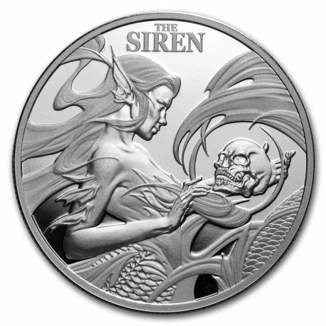 . 1 aaaaaaaaaacoin @4/JULIO Envío - Tirada 5.000@ NIUE 2 DOLARES 2025 SIRENA MONEDA DE PLATA OZ ONZA Criatura Marina