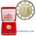 . 1 aaaaaaaaaacoin @4/JULIO Envío@ MONACO 2 EUROS 2025 CARLADES PROOF ESTUCHE MONEDA CONMEMORATIVA @MUY RARA@