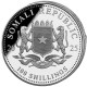 . 1 aaaaaaaacoin @4/JULIO Envío - COLORES@ SOMALIA 100 SHILLINGS 2025 LEOPARDO African Wildlife MONEDA DE PLATA ONZA OZ