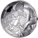 . 1 aaaaaaaacoin @4/JULIO Envío@ FRANCIA 10 EUROS 2025 TOUR DE FRANCE - MAPA DE ETAPAS MONEDA DE PLATA ESTUCHE Ciclismo