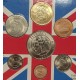 1992 UNITED KINGDOM ECU SET Blister Estuche 1/10 + 1/4 + 1/2 ECU y 1 + 2 + 5 + 10 ECU 1992 NICKEL COBRE LATÓN