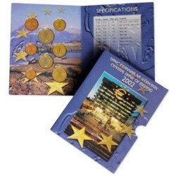 . @VER FOTOS - PÁTINA OSCURA@ IRLANDA CARTERA OFICIAL EUROS 2002 SC 1 CÉNTIMO a 2 EUROS 2002 SET BU 8 MONEDAS