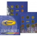 . @VER FOTOS - MUY RARO - PÁTINA OSCURA@ BÉLGICA CARTERA OFICIAL EUROS 1999 + 2000 + 2001 SC 1 CÉNTIMO a 2 EUROS SET 24 MONEDAS