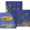. @VER FOTOS - MUY RARO - PÁTINA OSCURA@ BÉLGICA CARTERA OFICIAL EUROS 1999 + 2000 + 2001 SC 1 CÉNTIMO a 2 EUROS SET 24 MONEDAS
