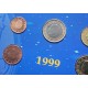 . @VER FOTOS - MUY RARO - PÁTINA OSCURA@ BÉLGICA CARTERA OFICIAL EUROS 1999 + 2000 + 2001 SC 1 CÉNTIMO a 2 EUROS SET 24 MONEDAS