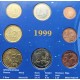 . @VER FOTOS - MUY RARO - PÁTINA OSCURA@ BÉLGICA CARTERA OFICIAL EUROS 1999 + 2000 + 2001 SC 1 CÉNTIMO a 2 EUROS SET 24 MONEDAS