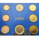 . @VER FOTOS - MUY RARO - PÁTINA OSCURA@ BÉLGICA CARTERA OFICIAL EUROS 1999 + 2000 + 2001 SC 1 CÉNTIMO a 2 EUROS SET 24 MONEDAS