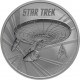 @RARA@ TUVALU 1 DOLAR 2016 STAR TREK USS ENTERPRISE MONEDA DE PLATA PURA SC $1 Dollar coin 1 ONZA 2016 OZ OUNCE