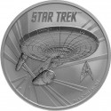 @RARA@ TUVALU 1 DOLAR 2016 STAR TREK USS ENTERPRISE MONEDA DE PLATA PURA SC $1 Dollar coin 1 ONZA 2016 OZ OUNCE