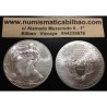 ESTADOS UNIDOS 1 DOLAR 2014 EAGLE LIBERTY MONEDA DE PLATA PURA SC $1 Dollar Coin USA UNITED STATES ONZA OZ OUNCE