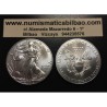 ESTADOS UNIDOS 1 DOLAR 2016 EAGLE LIBERTY MONEDA DE PLATA PURA SC $1 Dollar Coin USA UNITED STATES ONZA OZ OUNCE