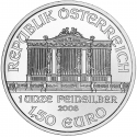 . @1º AÑO DE EMISION@ AUSTRIA 1,50 EUROS 2008 FILARMONICA MONEDA DE PLATA SC 1 ONZA OZ OUNCE Österreich silver Philharmonic
