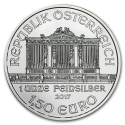 @ESCASA@ AUSTRIA 1,50 EUROS 2017 FILARMONICA MONEDA DE PLATA PURA SC cápsula 1 ONZA OZ OUNCE Österreich silver Philharmonic