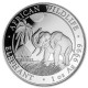 SOMALIA 100 SHILLINGS 2017 ELEFANTES MONEDA DE PLATA PROOFLIKE OZ silver coin 1 ONZA