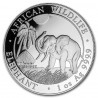 SOMALIA 100 SHILLINGS 2017 ELEFANTES MONEDA DE PLATA PROOFLIKE OZ silver coin 1 ONZA