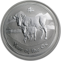 AUSTRALIA 1 DOLAR 2009 AÑO DEL BUEY 2ª Serie Lunar MONEDA DE PLATA $1 dollar silver OZ ONZA OUNCE YEAR OF THE OX