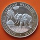 @LA DE LA FOTO@ SOMALIA 50 SHILLINGS 2017 ELEFANTES MONEDA DE PLATA PROOFLIKE OZ silver coin 1/2 ONZA