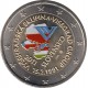 @COLORES@ ESLOVAQUIA 2 EUROS 2011 TRATADO DE VISEGRADO 20 ANIVERSARIO SC BIMETALICA MONEDA CONMEMORATIVA Slovakia Slowakie