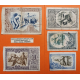 EUSKADI 5+10+25+50+100 PESETAS 1937 BILBAO Juego de 5 BILLETES MUY CIRCULADOS Guerra Civil 1936 EUZKADI R/1