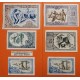 6 billetes x EUSKADI 5A+5+10+25+50+100 PESETAS 1937 BILBAO Guerra Civil 1936 España EUZKADI R/4