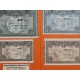 6 billetes x EUSKADI 5A+5+10+25+50+100 PESETAS 1937 BILBAO Guerra Civil 1936 España EUZKADI R/4