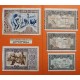 EUSKADI 5+10+25+50+100 PESETAS 1937 BILBAO Serie completa de 5 BILLETES MBC+ Guerra Civil 1936 EUZKADI R/3