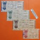 @RAROS@ BILBAO Serie de 4 Billetes 5+25+50+100 PESETAS 1936 GOBIERNO DE EUZKADI Guerra Civil en Euskadi BANCO DE ESPAÑA T/1