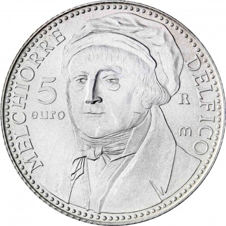 SAN MARINO 5 EUROS 2006 MELCHIORRE DELFICO MONEDA DE PLATA SC @PROCEDE DE CARTERA@