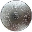 SAN MARINO 5 EUROS 2015 AÑO INTERNACIONAL DE LA LUZ KM.543 MONEDA DE PLATA SC @PROCEDE CARTERA OFICIAL@