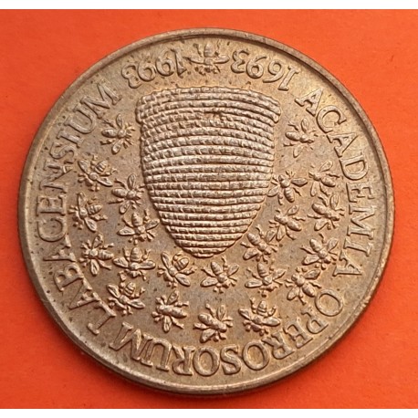 ESLOVENIA 5 TOLARJEV 1993 COLMENA DE ABEJAS KM.12 MONEDA DE LATON EBC Slovenia