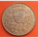 ESLOVENIA 5 TOLARJEV 1993 COLMENA DE ABEJAS KM.12 MONEDA DE LATON EBC Slovenia