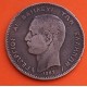 . Reino de GRECIA 5 LEPTA 1882 A Ceca de París REY JORGE I KM.54 MONEDA DE BRONCE MBC- Greece
