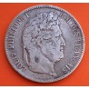 FRANCIA 5 FRANCOS 1842 BB Ceca de ESTRASBURGO REY LOUIS PHILIPPE I KM.735 MONEDA DE PLATA Roi Des Francais