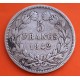 FRANCIA 5 FRANCOS 1842 BB Ceca de ESTRASBURGO REY LOUIS PHILIPPE I KM.735 MONEDA DE PLATA Roi Des Francais