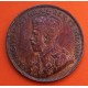 CANADA 1 CENTAVO 1918 REY JORGE V y VALOR KM.21 MONEDA DE COBRE MBC + PÁTINA ROJIZA 1 Cent