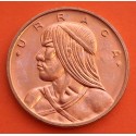 @Tirada 14.000 - PROOF@ PANAMA 1 CENTESIMO 1969 CACIQUE URRACA KM.22 MONEDA DE BRONCXE PROOF PROCEDE DE ESTUCHE