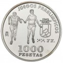 . 1 moneda + CÁPSULA x ESPAÑA 1000 PESETAS 2000 JUEGOS PARALIMPICOS DE SIDNEY ATLETISMO CIEGOS PROOF NO ESTUCHE FNMT