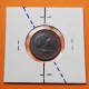 . @RARO ERROR - REVERSO GIRADO@ ESPAÑA Reina ISABEL II 10 CENTIMOS DE REAL 1855 Ceca de SEGOVIA KM.603 MONEDA DE COBRE