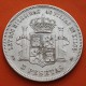ESPAÑA 5 PESETAS 1875 * 18 75 DEM REY ALFONSO XII y ESCUDO KM.671 MONEDA DE PLATA (DURO) Spain silver R/2