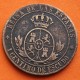 ESPAÑA REINA ISABEL II 1 CENTIMO DE ESCUDO 1867 OM Ceca de JUBIA KM.633.2 MONEDA DE BRONCE MBC Spain
