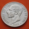 . @VARIANTE 1@ ESPAÑA 5 PESETAS 1882 sobre 1881 * 18 ?? MSM REY ALFONSO XII KM.688 MONEDA DE PLATA (DURO) Spain silver V1