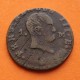 . @ESCASA@ ESPAÑA Rey FERNANDO VII 1 MARAVEDI 1831 Ceca de PAMPLONA FERNANDO III de NAVARRA MONEDA DE COBRE Spain