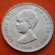 @MUY BONITA@ ESPAÑA 5 PESETAS 1890 * 18 90 MPM REY ALFONSO XIII MONEDA DE PLATA (DURO) KM.689 Spain silver R/4