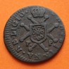 @RARA@ ESPAÑA Rey FERNANDO VII 1 MARAVEDI 1826 Ceca de PAMPLONA MONEDA DE COBRE Spain 1 Maravedis R/3