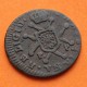 @RARA@ ESPAÑA Rey FERNANDO VII 1 MARAVEDI 1826 Ceca de PAMPLONA MONEDA DE COBRE Spain 1 Maravedis R/3